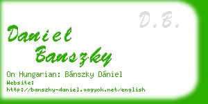 daniel banszky business card